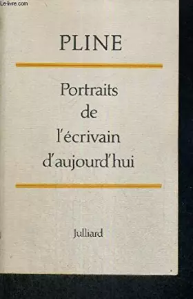 Couverture du produit · Portraits de l'écrivain d'aujourd'hui