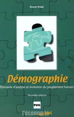 Couverture du produit · Démographie : Eléments d'analyse et évolution du peuplement humain