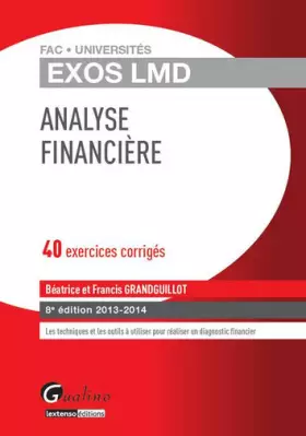 Couverture du produit · Analyse financière : 40 exercices corrigés
