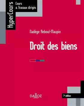 Couverture du produit · Droit des biens