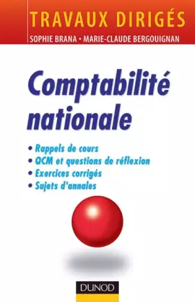 Couverture du produit · Comptabilité nationale : Travaux dirigés
