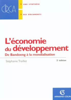Couverture du produit · L'économie du développement : De Bandoeng à la mondialisation