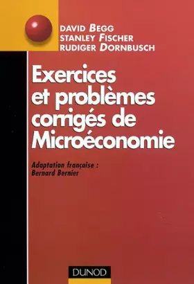 Couverture du produit · Exercices et problèmes corrigés de microéconomie