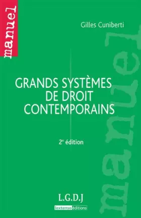 Couverture du produit · Grands systèmes de droit contemporains, 2ème édition