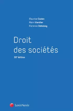 Couverture du produit · Droit des sociétés