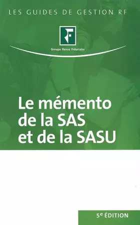 Couverture du produit · Le mémento de la SAS et de la SASU : Juridique, fiscal et social