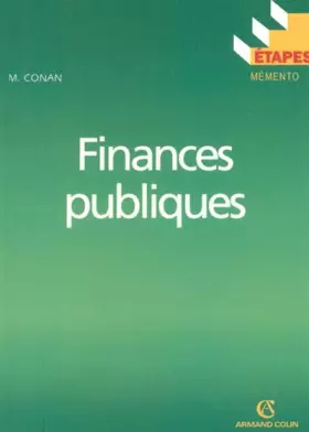 Couverture du produit · Finances publiques