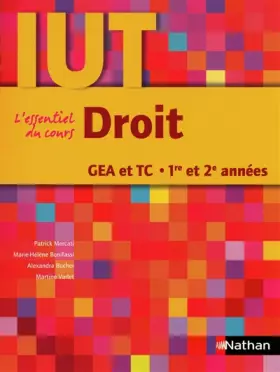 Couverture du produit · Droit : DUT GEA et TC 1re et 2e années