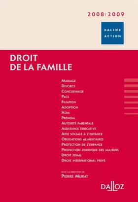 Couverture du produit · Droit de la famille 2008-2009