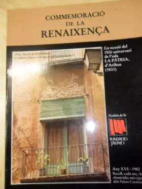 Couverture du produit · Commemoracio de la renaixenca: En ocasio del 150e aniversari de l'oda La patria, d'Aribau