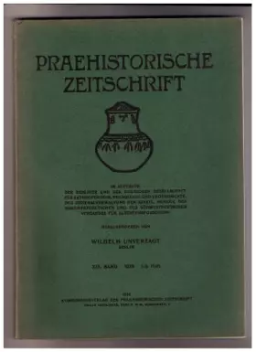 Couverture du produit · Praehistorische Zeitschrift