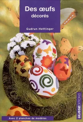 Couverture du produit · Oeufs décorés, peinture vitrail, paillettes, serviettes collées