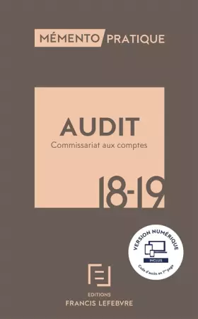 Couverture du produit · MEMENTO AUDIT ET COMMISSARIAT AUX COMPTES 2018-2019
