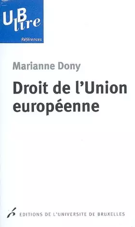 Couverture du produit · Droit de l'Union européenne