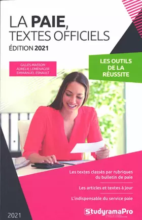 Couverture du produit · La paie, textes officiels: Édition 2021
