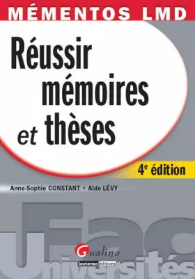 Couverture du produit · Réussir mémoires et thèses