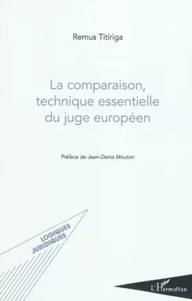 Couverture du produit · Comparaison Technique Essentielle du Juge Europeen