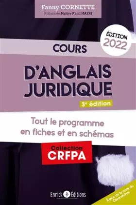 Couverture du produit · Cours d'anglais juridique 2022: Tout le programme en fiches et en schémas
