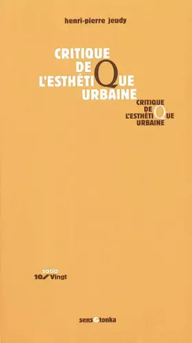 Couverture du produit · Critique de l'esthétique urbaine