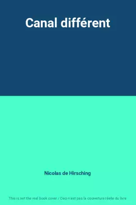 Couverture du produit · Canal différent
