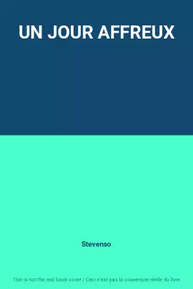 Couverture du produit · UN JOUR AFFREUX