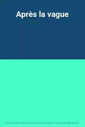 Couverture du produit · Après la vague