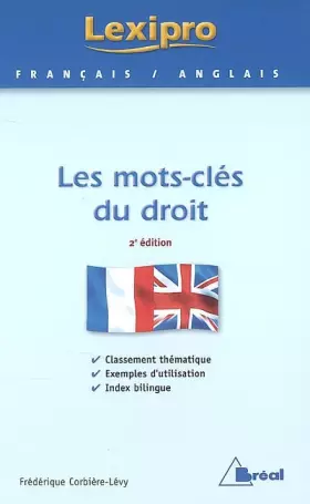 Couverture du produit · Les mots-clés du droit