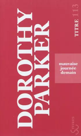 Couverture du produit · Mauvaise journée demain