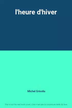Couverture du produit · l'heure d'hiver