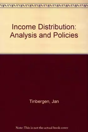 Couverture du produit · Income Distribution: Analysis and Policies