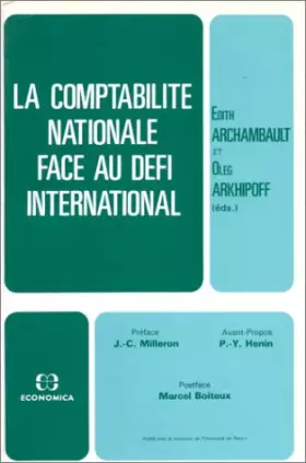 Couverture du produit · Comptabilite Nationale Face au Defi International (la)