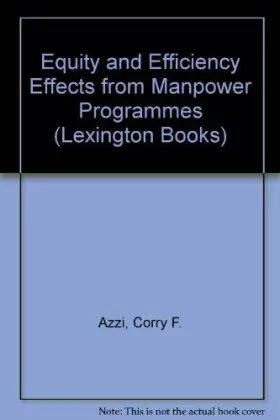 Couverture du produit · Equity and efficiency effects from manpower programs