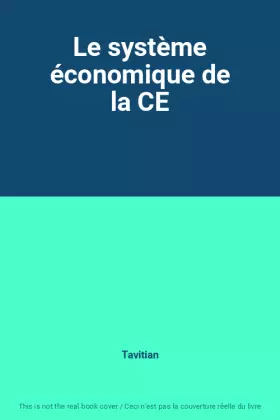 Couverture du produit · Le système économique de la CE