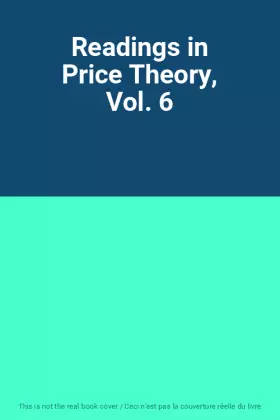 Couverture du produit · Readings in Price Theory, Vol. 6