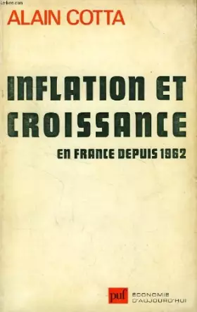 Couverture du produit · Inflation et croissance en france depuis 1962