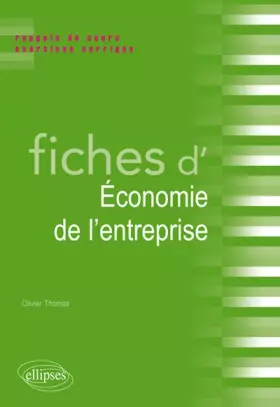 Couverture du produit · Fiches d'économie de l'entreprise