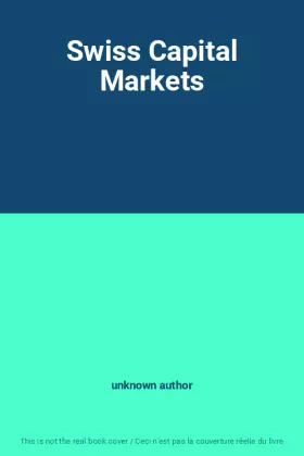 Couverture du produit · Swiss Capital Markets