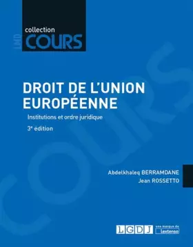 Couverture du produit · Droit de l'Union européenne