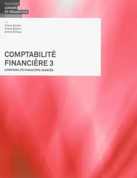 Couverture du produit · Comptabilité financière : Tome 3, Comptabilité financière avancée