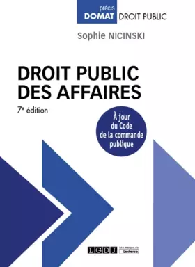 Couverture du produit · Droit public des affaires (2019)