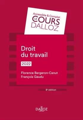 Couverture du produit · Droit du travail 2022 8ed