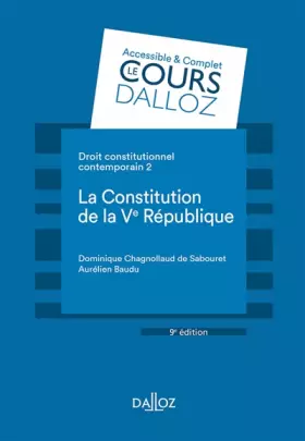 Couverture du produit · Droit constitutionnel contemporain - 2. La Constitution de la Ve République (2)