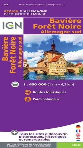 Couverture du produit · 86220 BAVIERE/FORET NOIRE/ALLEMAGNE SUD 1/430.000