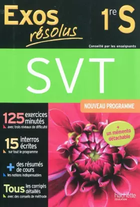 Couverture du produit · Exos résolus - Sciences de la Vie et de la terre 1ère S