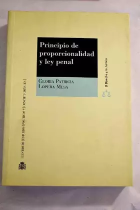 Couverture du produit · Principio de proporcionalidad y leypenal