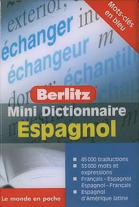 Couverture du produit · Mini dictionnaire Espagnol : Français-Espagnol, Espagnol-Français