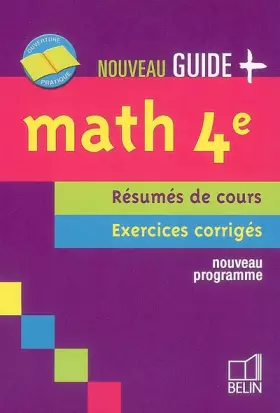 Couverture du produit · Maths 4e: Résumés de cours, exercices corrigés