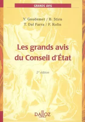 Couverture du produit · Les grands avis du Conseil d'Etat
