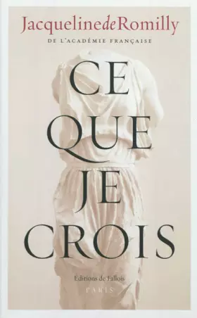 Couverture du produit · Ce que je crois