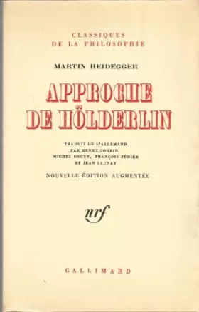 Couverture du produit · Approche de Hölderlin (Nouvelle édition augmentée)